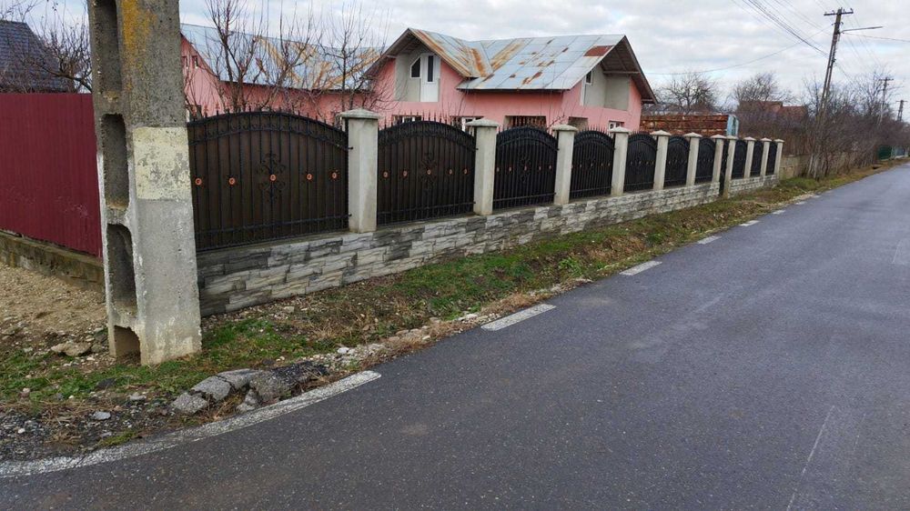 Garduri si porti stil jaluzea, sipca metalica, tabla cutata
