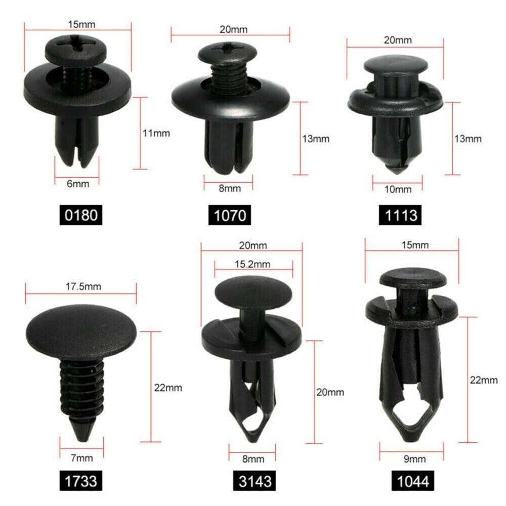 Set Clipsuri auto cleme bumbi fixare 190 piese diferite