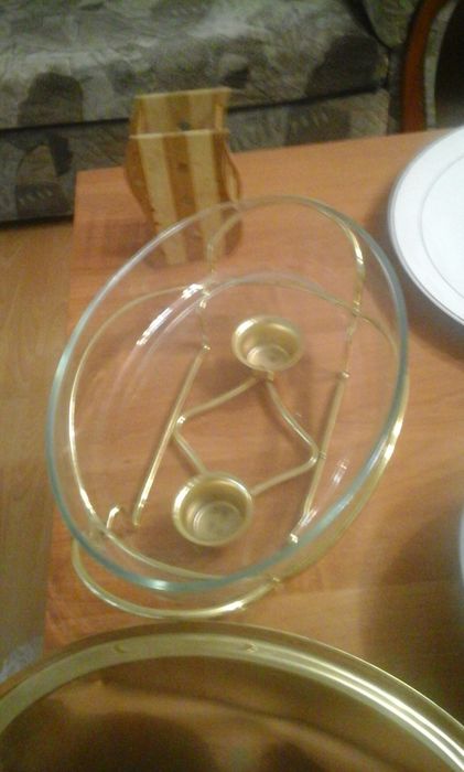 Продам стеклянную супницу с подогревом