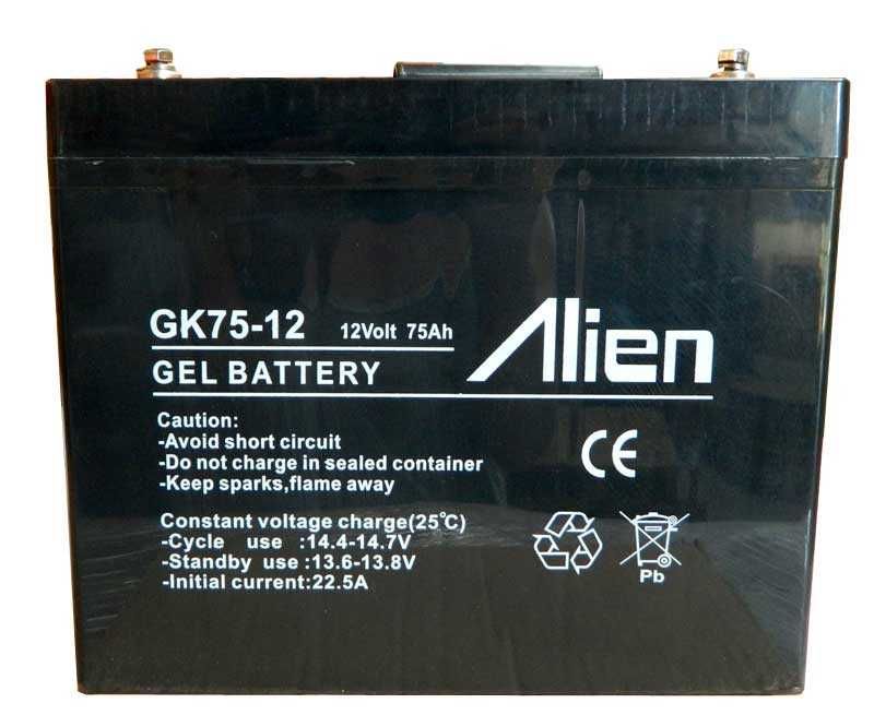 Acumulator gel 12V 75A Alien