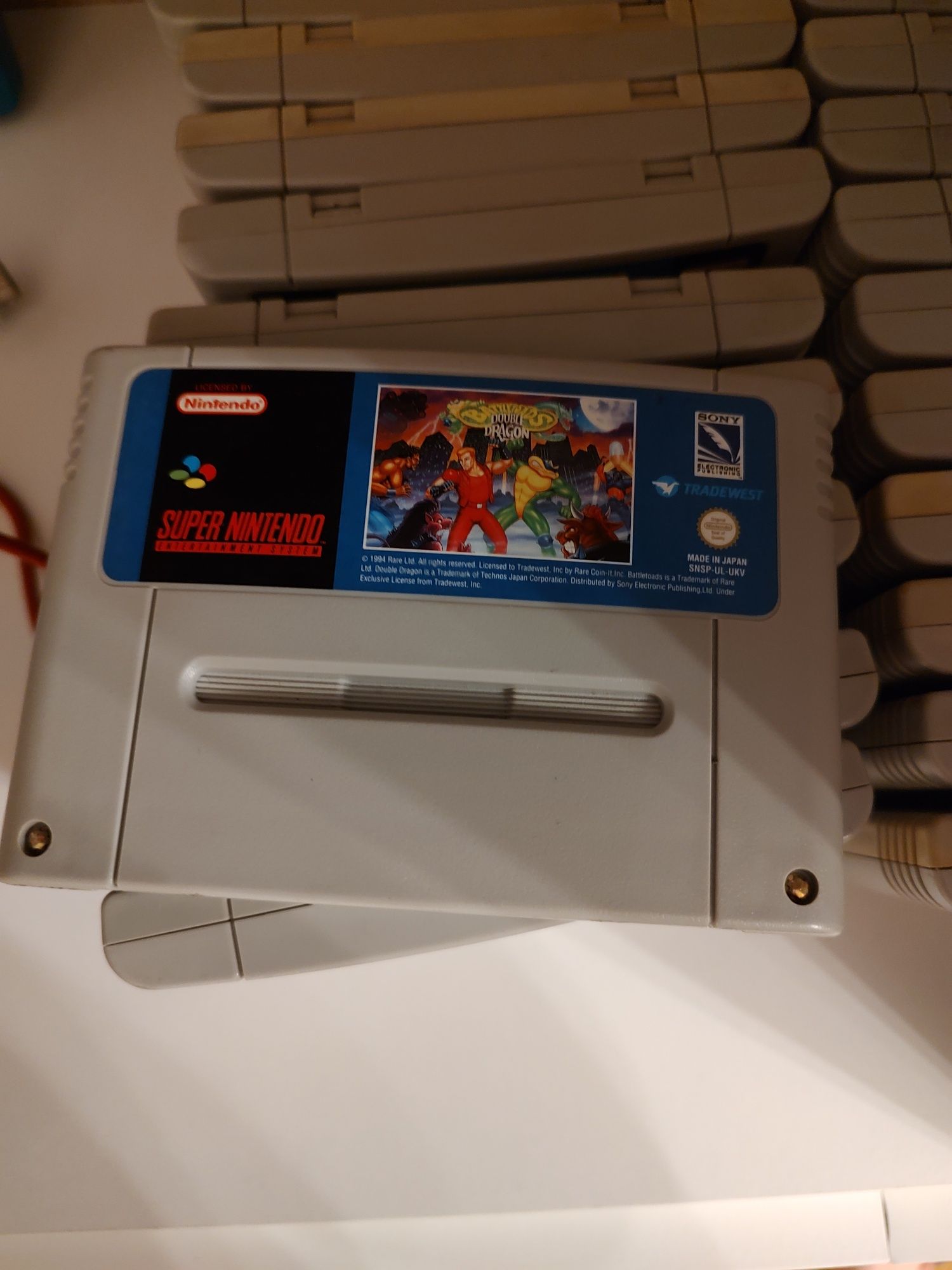 Vând caseta super Nintendo snes Battletoads & Double dragon