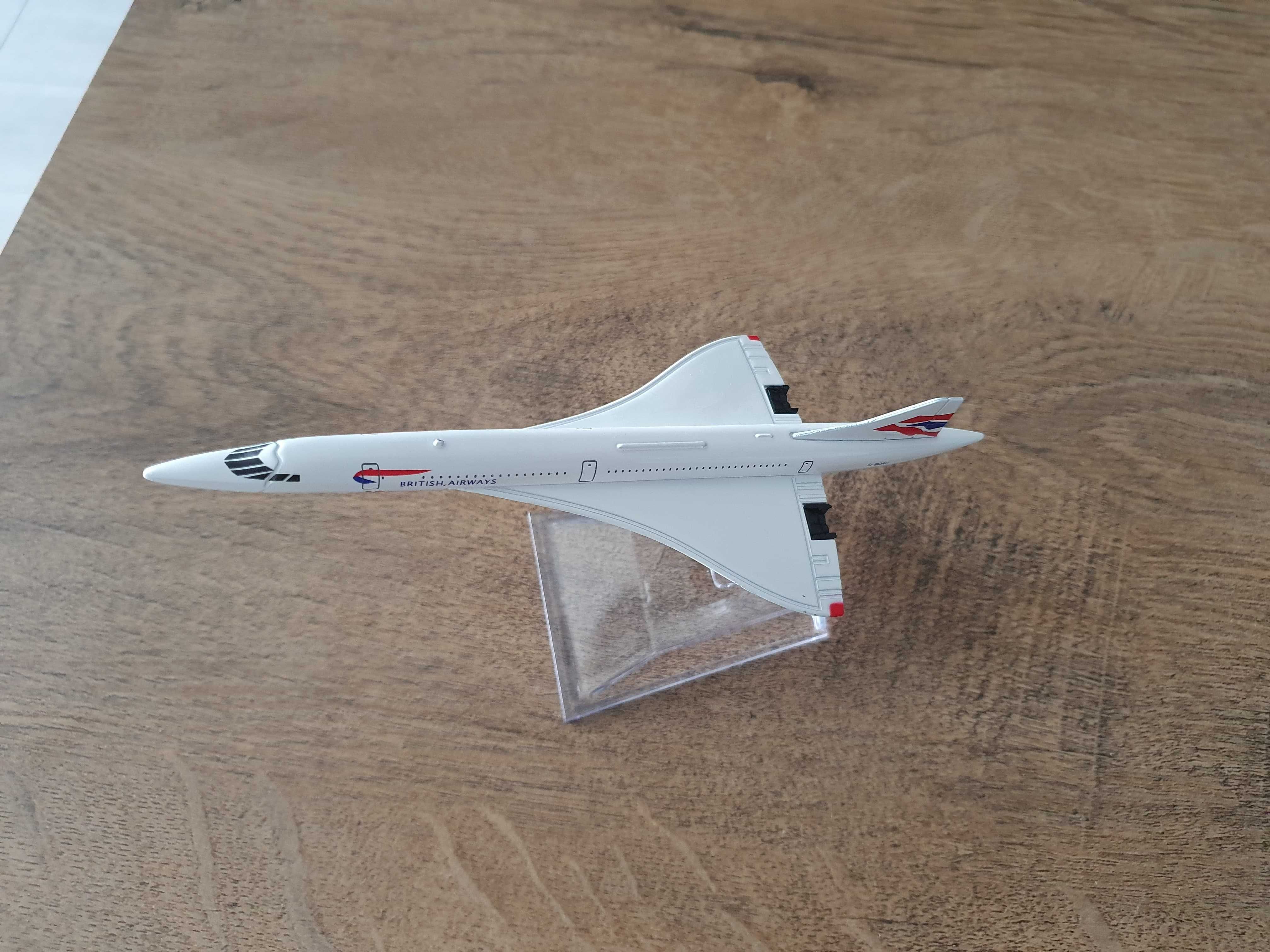 Macheta metalica de avion British Airways Concorde | Decoratie