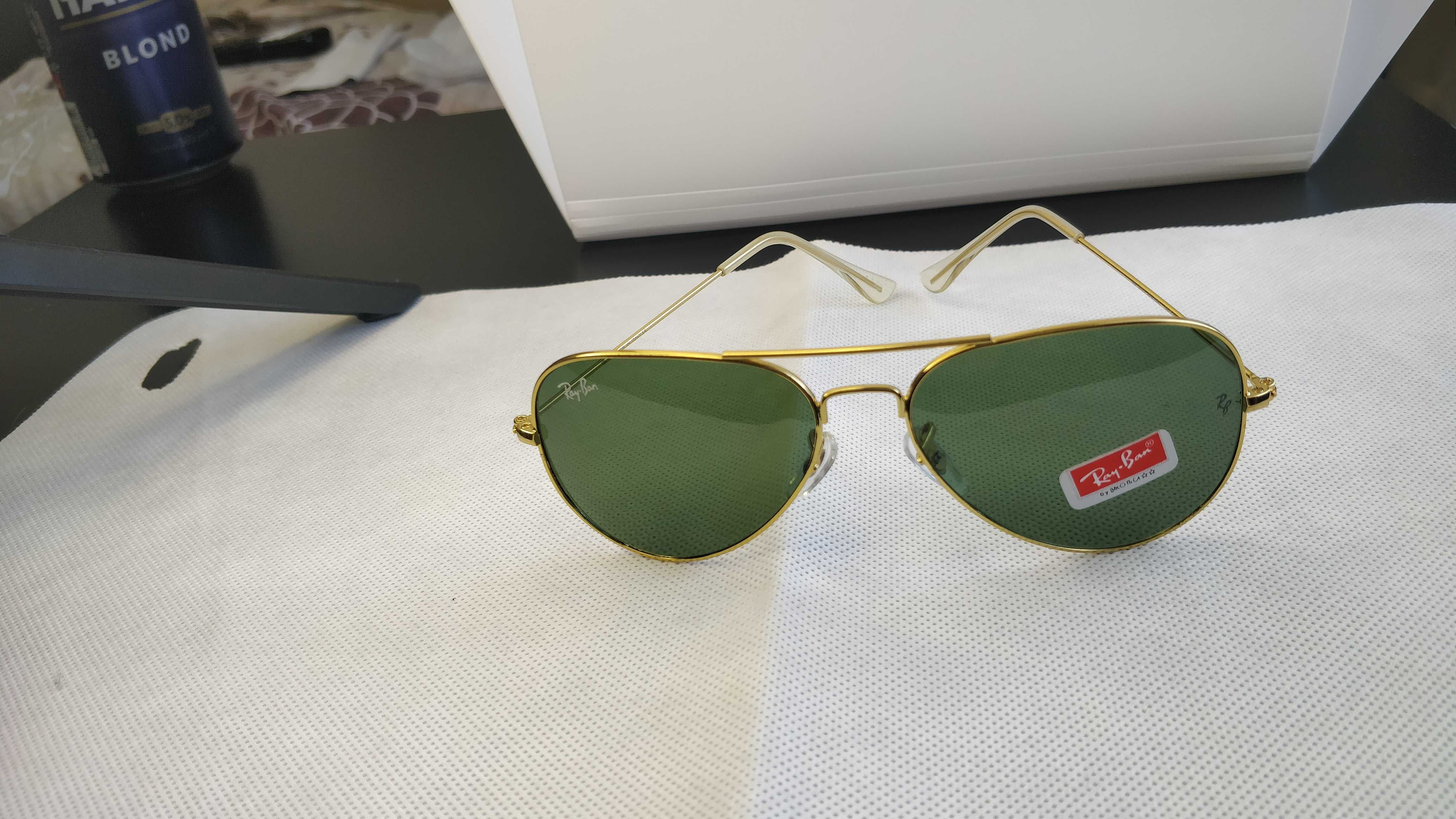 Ochelari de soare RAY BAN RB 3025 AVIATOR lentila verde