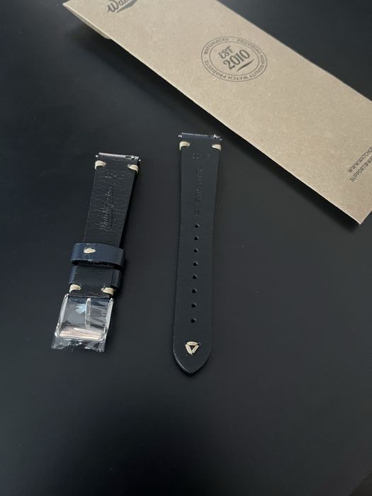 Curea Ceas WatchGecko - 20 mm - Bleomarin - Piele Naturala - Nou