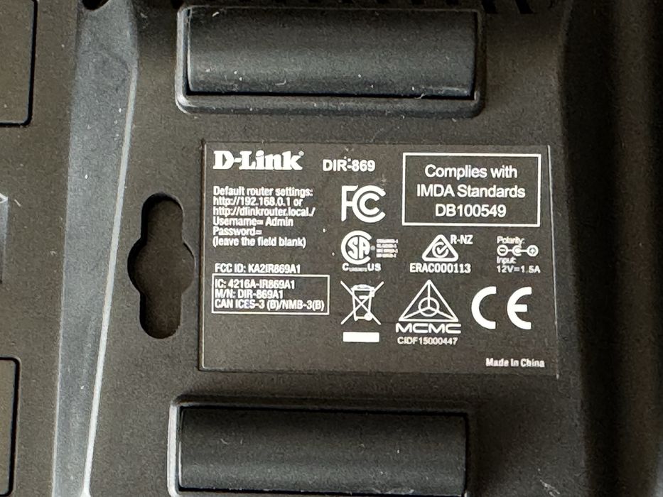 Router Wi-Fi 5Ghz D-Link DIR-869 dual-band