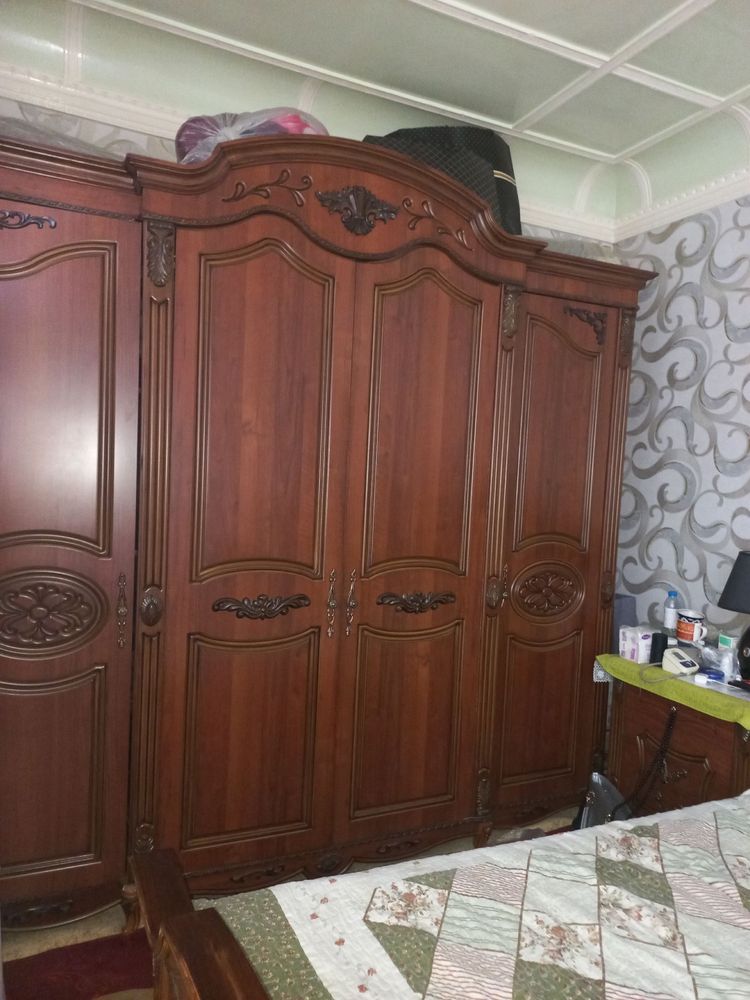 Спальный мебель комплект Шкаф, кровать, тумбочки
