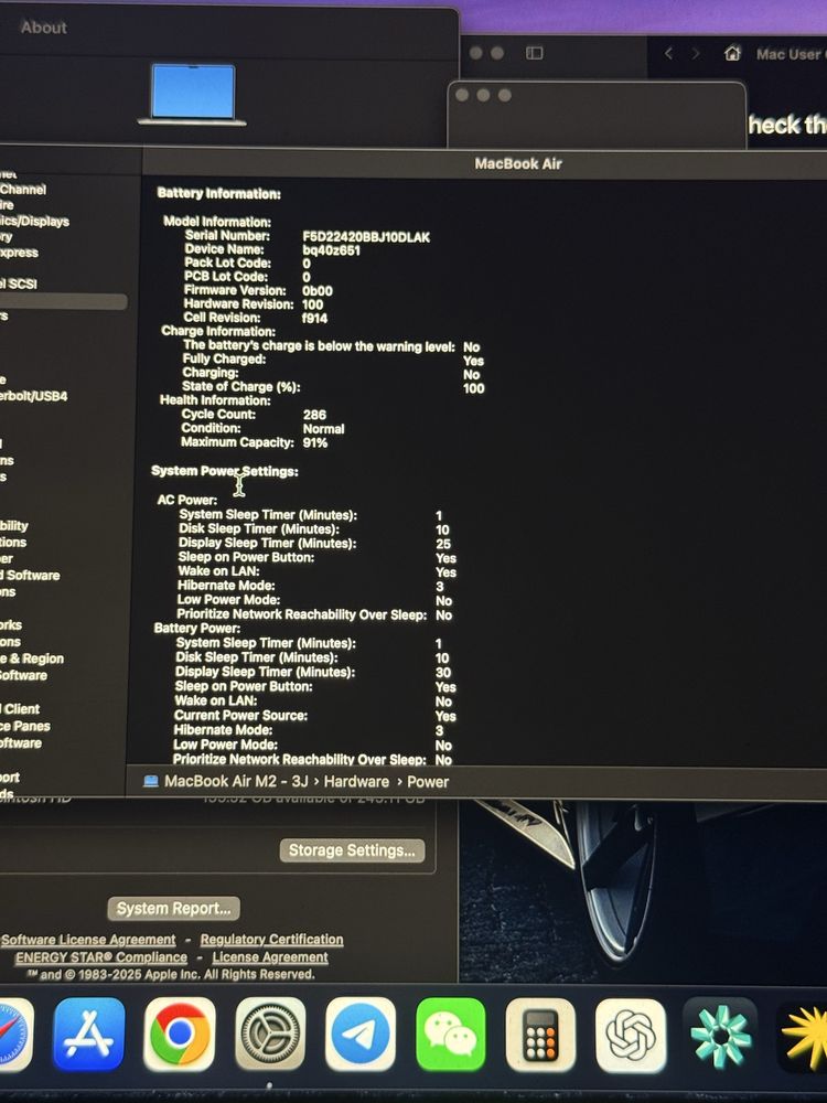 Macbook air m2 8/256