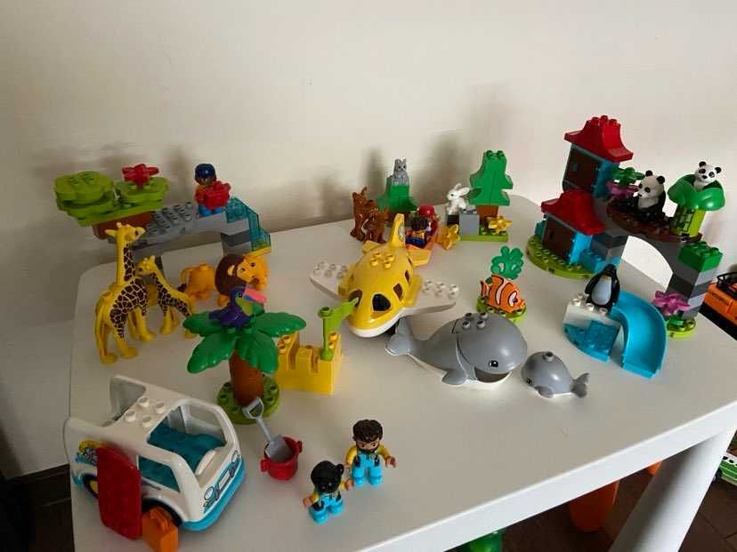 LEGO DUPLO Животни по света + 2 основи + кутия