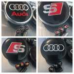 Audi - set 4 capace si ventile pentru jante aliaj