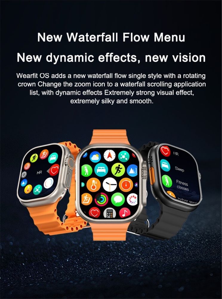 VA9 Ultra 2 Smart watch смарт часовник HK8 HK9