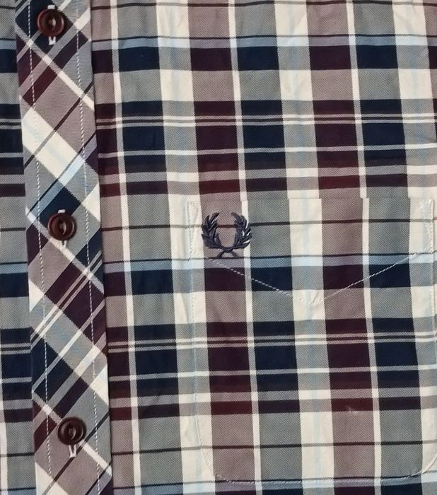 Fred Perry оригинална риза S Фред Пери памучна с дълъг ръкав