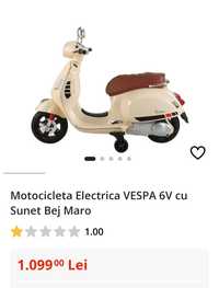 Motocicleta electrica vespa nouă. 30kgîn cutie