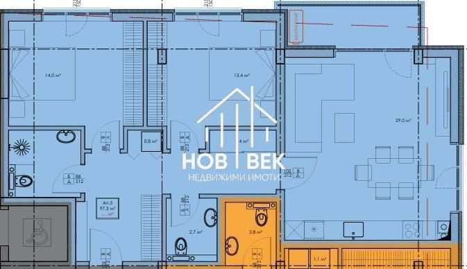 Продава се Тристаен апартамент в Варна, Владислав Варненчик - 108 кв.м за 1084 €/кв.м - Снимка #2
