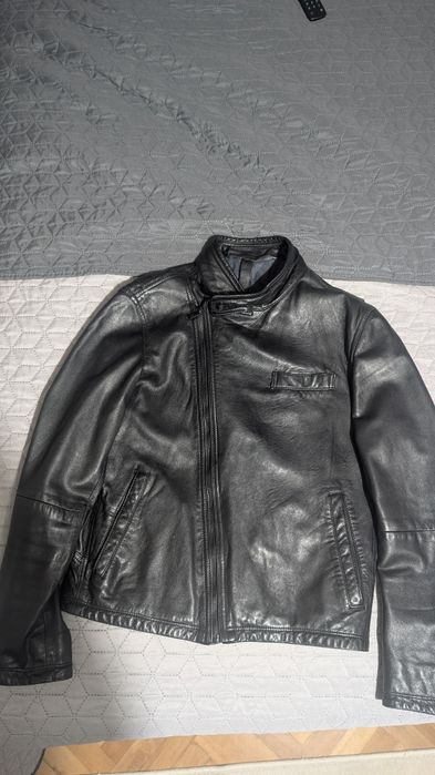 Страхотно мъжко кожено яке Massimo Dutti