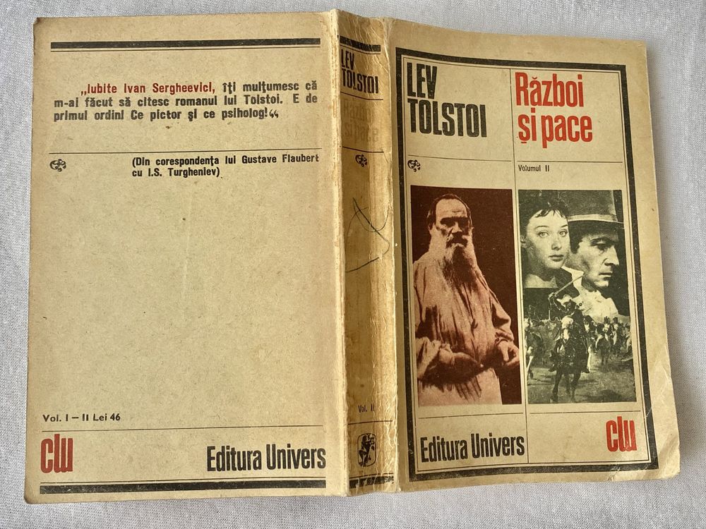 Lev Tolstoi-Război și pace- vol. II/ 1985.