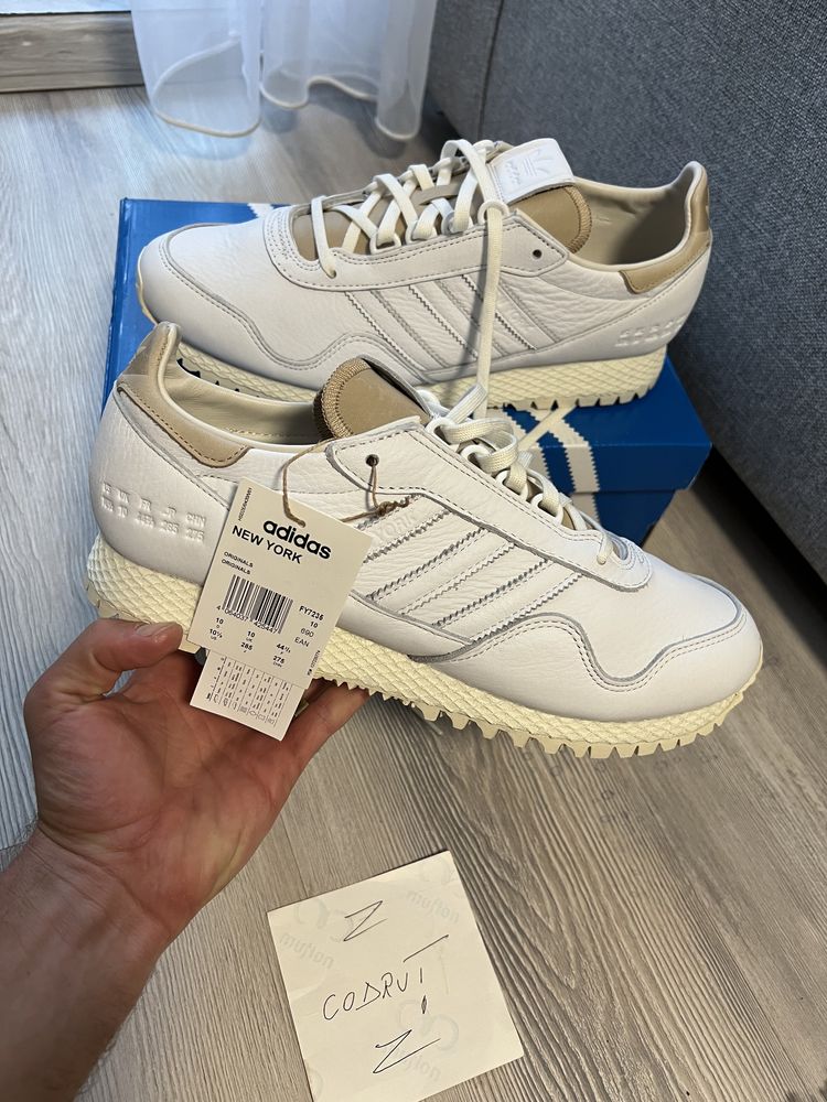 Adidas Originals New York Off White Leather