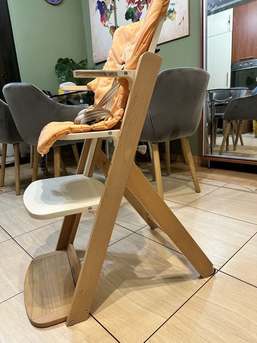Scaun de masa inalt lemn, masa detasabila