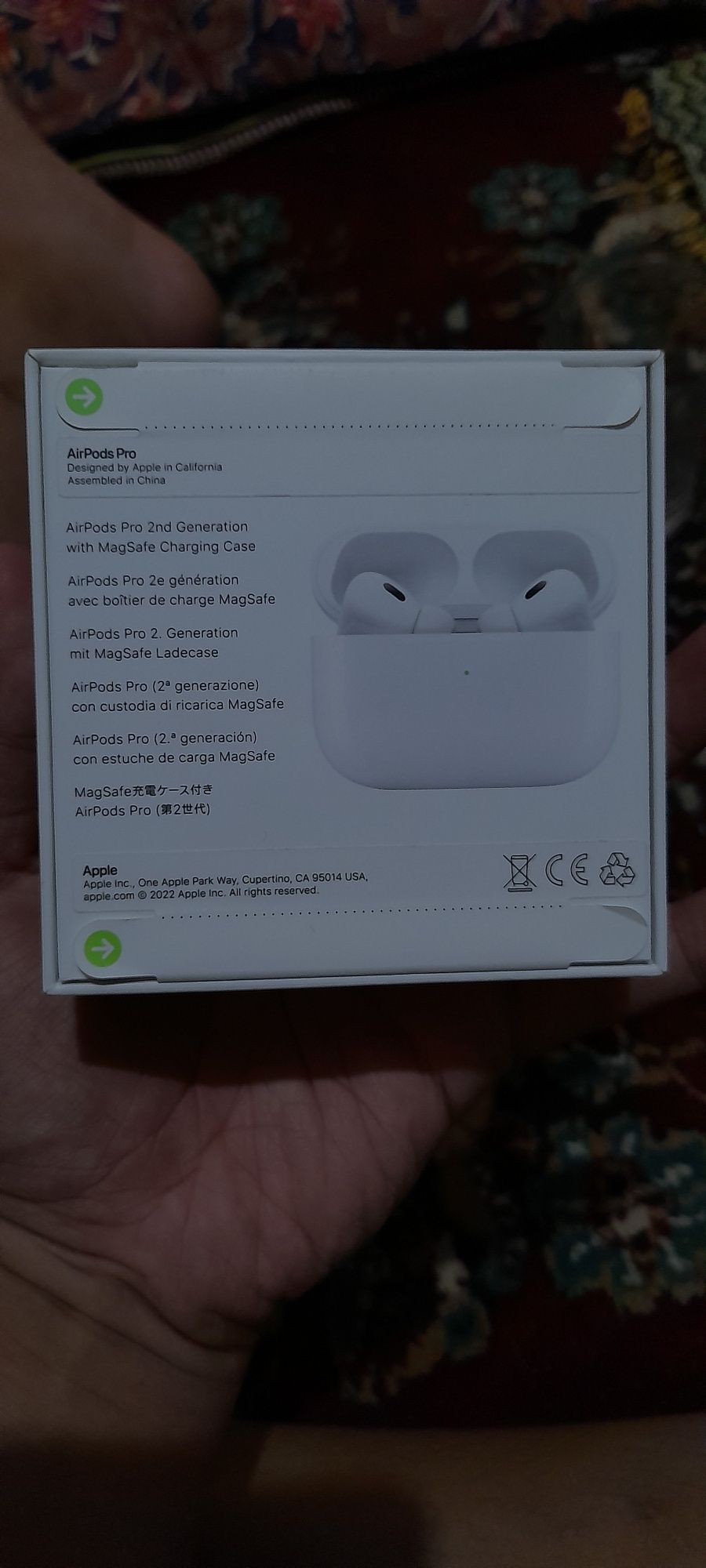 Airpods Pro 2 karobkasi ochilmagan orginal hujjatii bilan!!