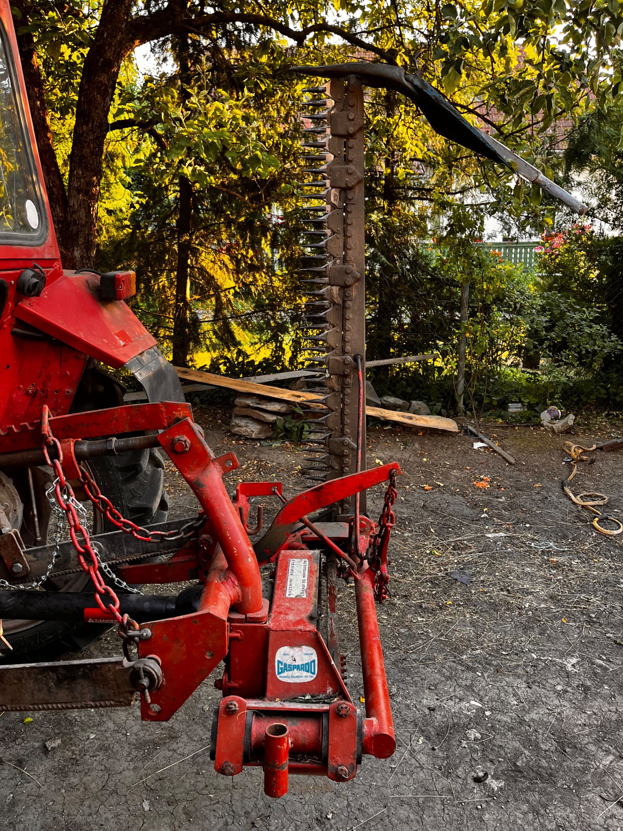cositoare laterală germană pentru tractor