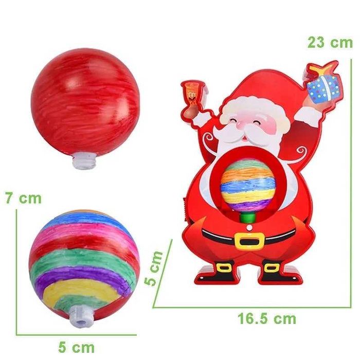 Set interactiv Mos Craciun Kit DIY special pentru decoarat globuri