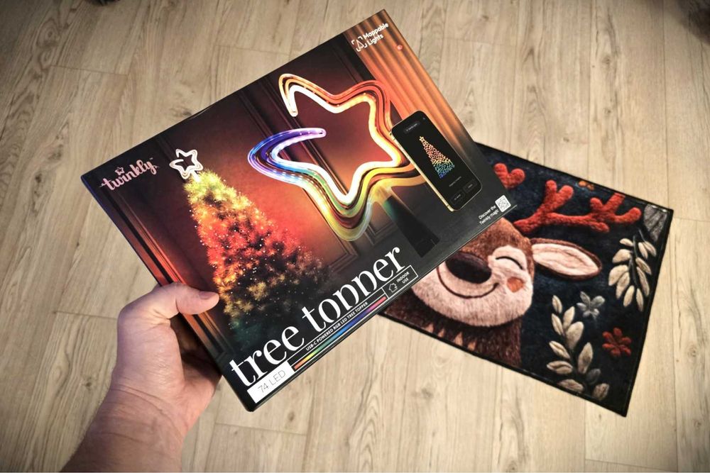 Varf pentru brad Twinkly TREE TOPPER 76 LED USB Wi-Fi Stea de Craciun