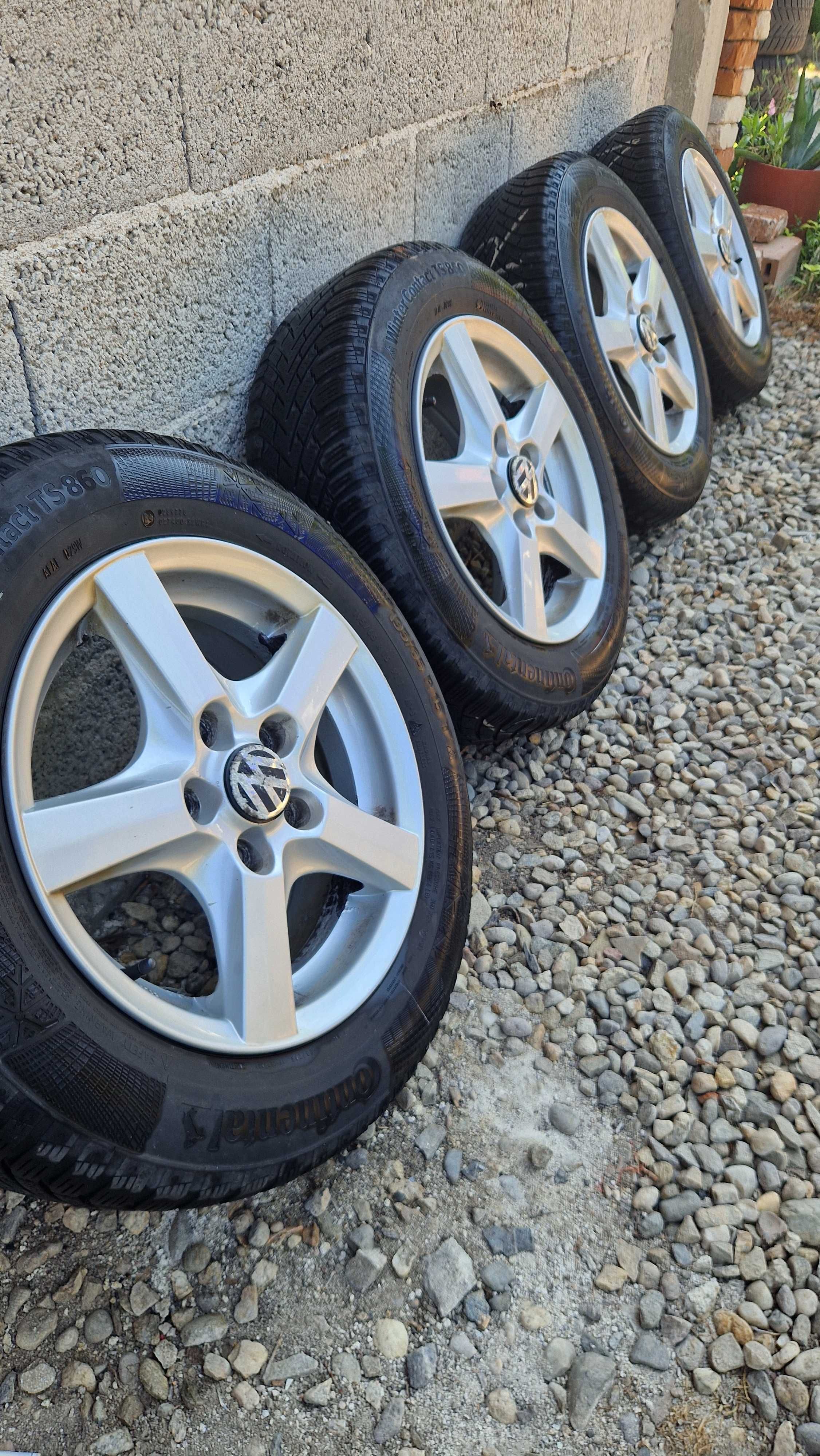 VW Джанти със зимни гуми 195/65/15 6,5J×15 ET48 5×112