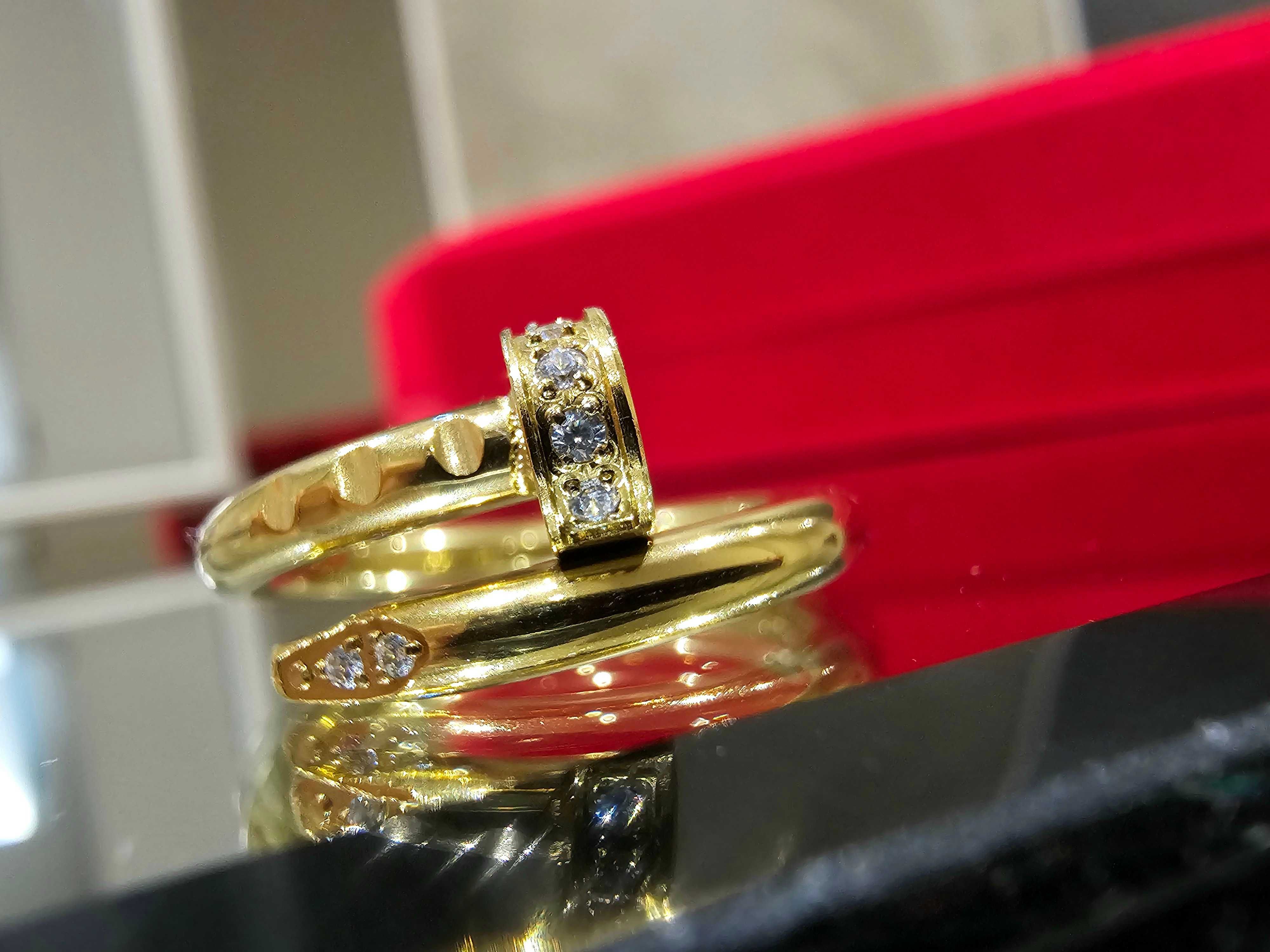 CARTIER Nail Juste un Clou Classic Gold Diamonds Пръстен Пирон