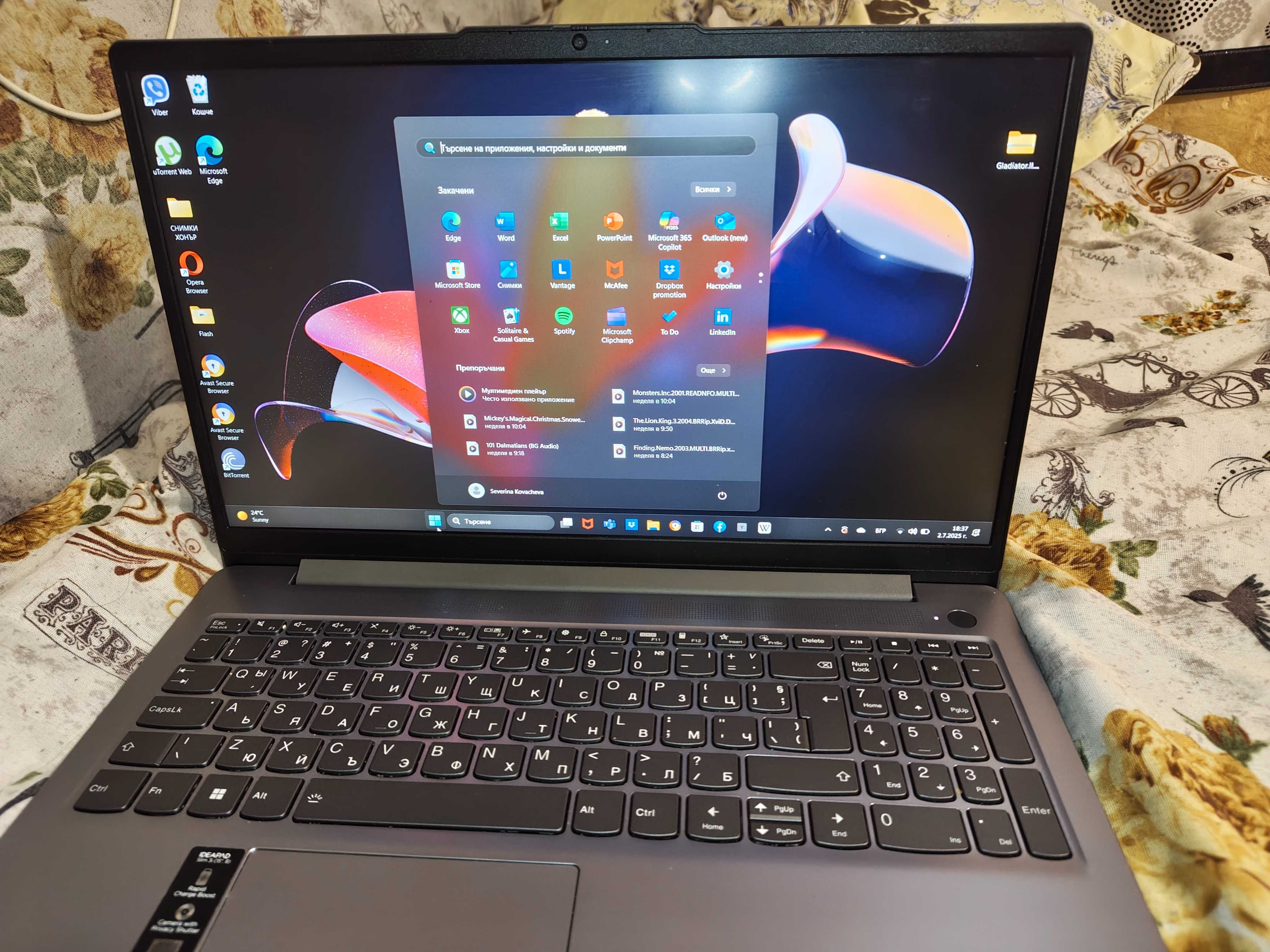 LENOVO IP Slim 3 15.6 15IAH8 Grey