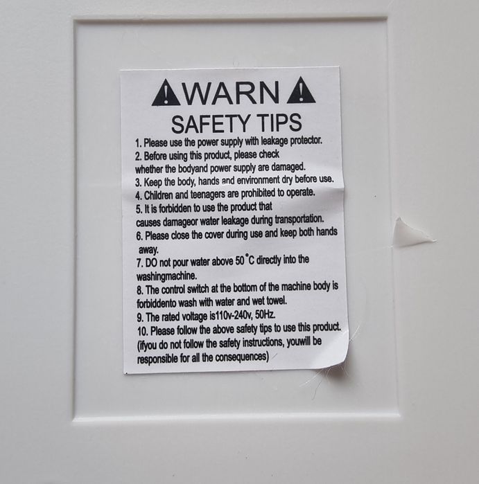 Преносима мини пералня