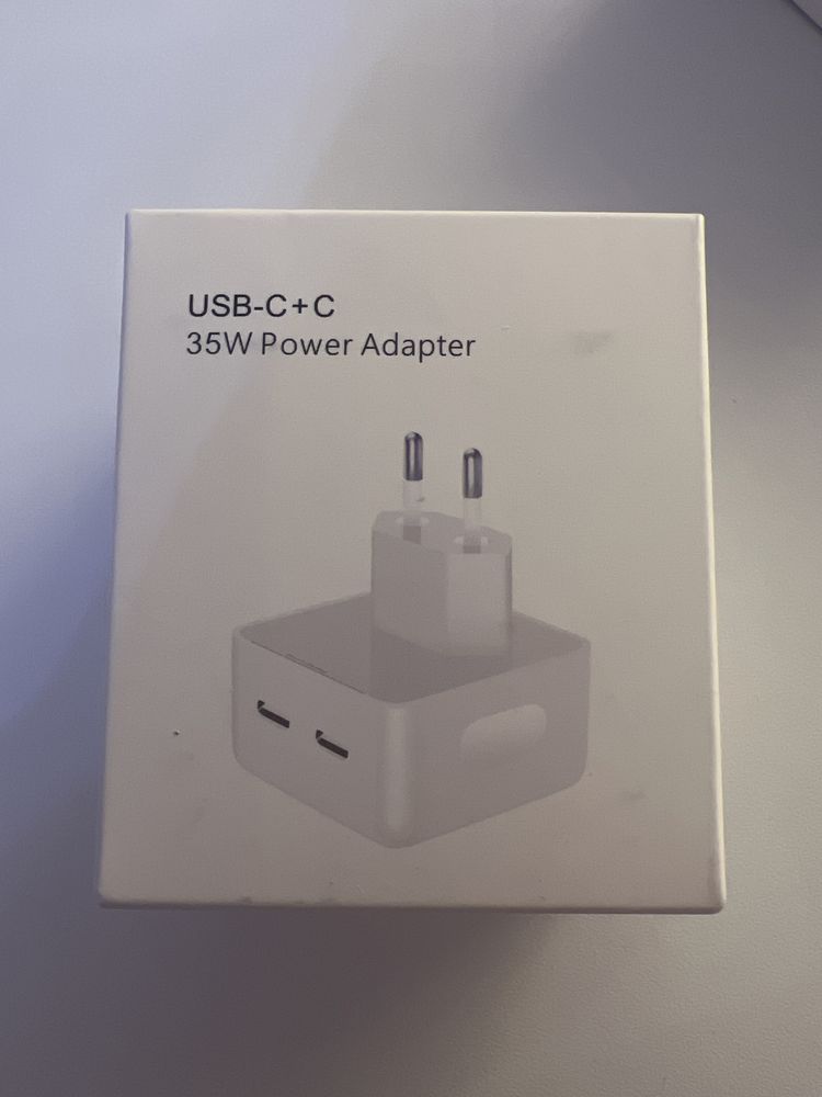 Incarcator duo usb-C + C 35w adaptor telefon tableta leptop