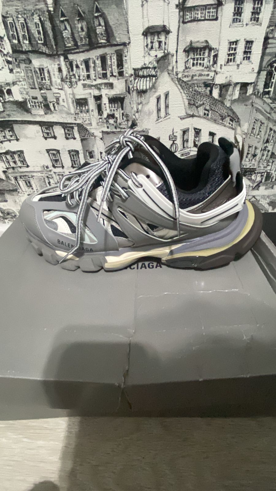 Balenciaga Track gray and white