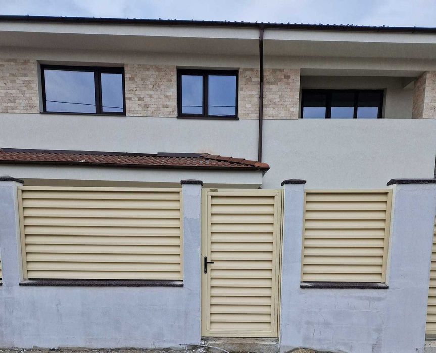 Gard metalic jaluzea | Suruburi ascunse | Timisoara | Model 2025|