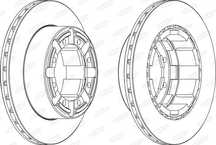 disc frana renault trucks mascott platou / sasiu 1999-2013