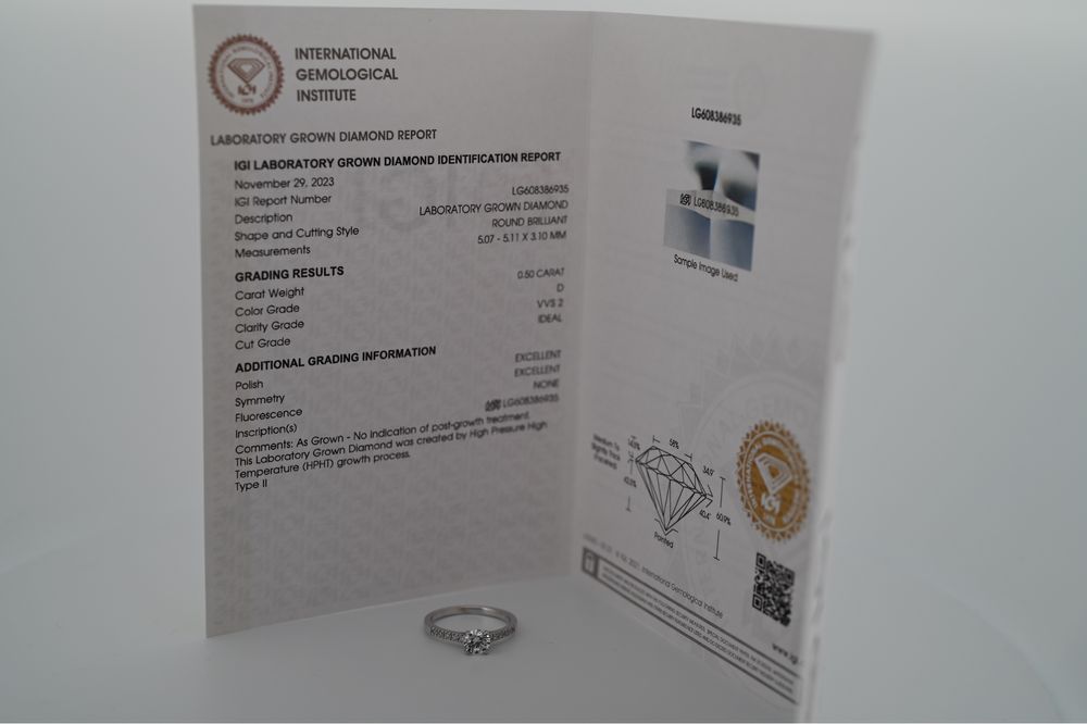 Inel Logodna Aur 18k cu Diamant 0.5ct