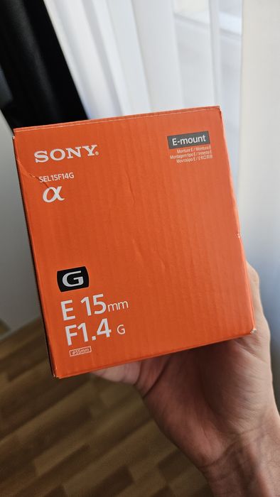 Obiectiv Sony 15mm F1.4 G Obiectiv Foto Mirrorless în garanție
