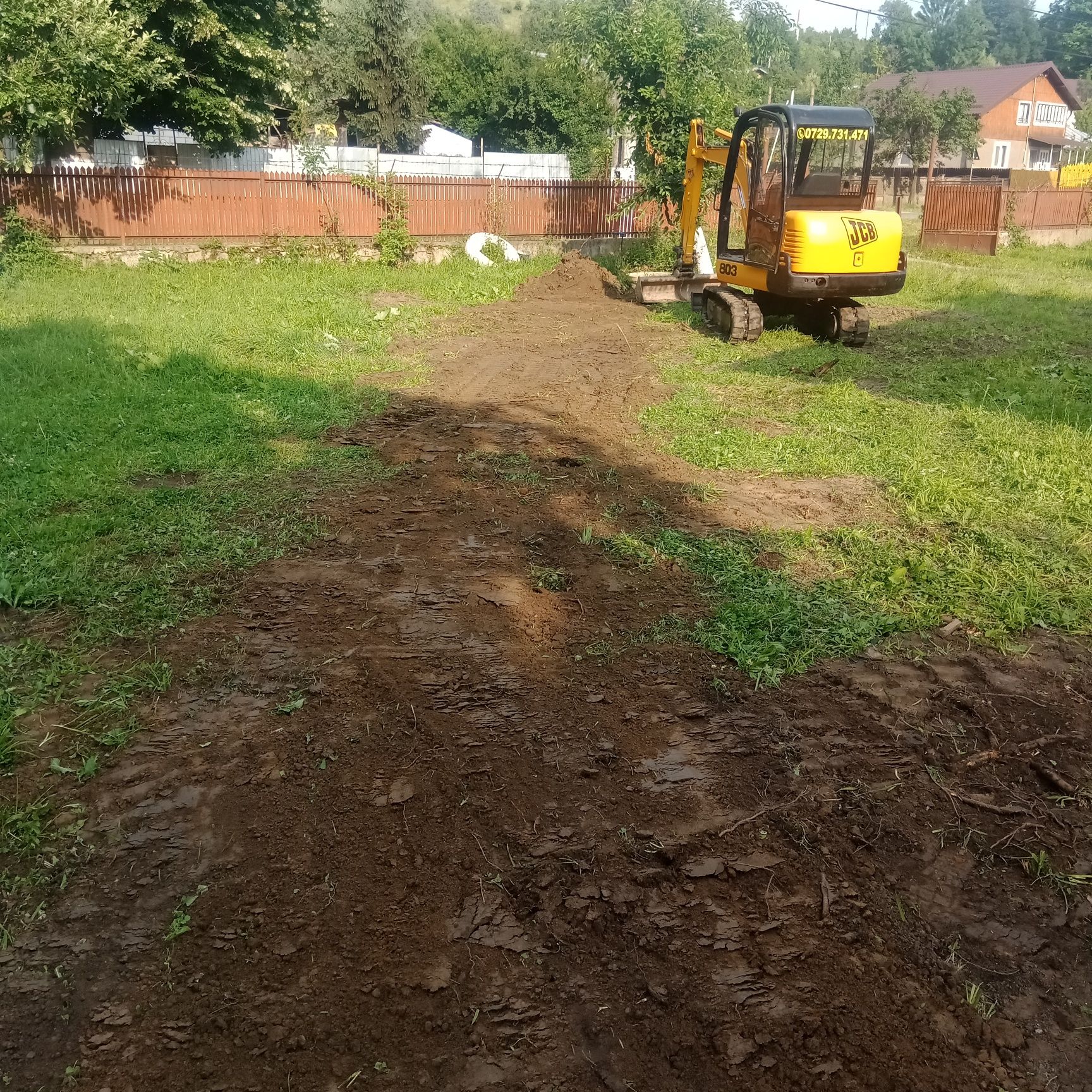 Prestări servicii miniexcavator Săpături mecanizate