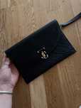 Jimmy Choo Black Leather Clutch