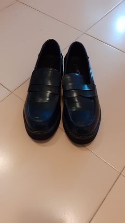 Pantofi dama negru spre albastru