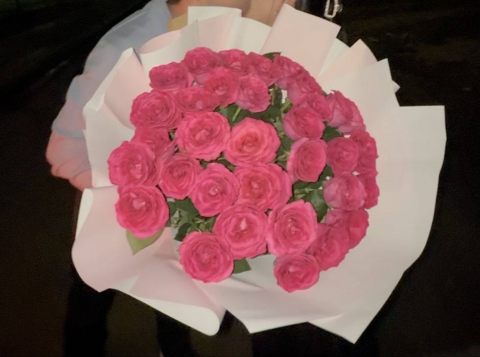 Цветы.Голландский роза 31штук.Свежие