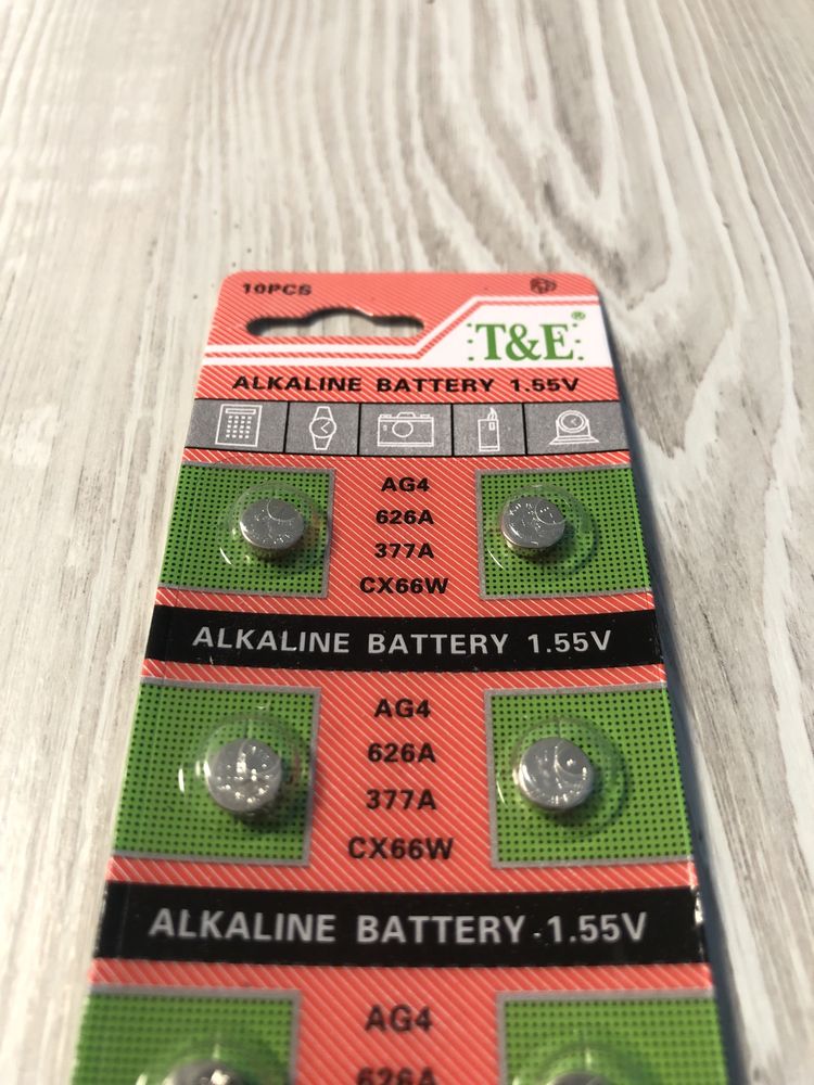 Baterii alcaline AG4 / LR626, blister 10 bucati, tensiune 1.5V