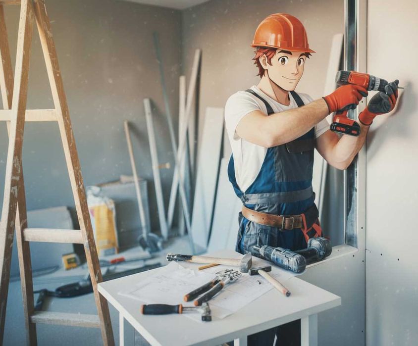 Все виды отделочных работ. Обои. Покраска. Плинтуса. Галтели. Качество