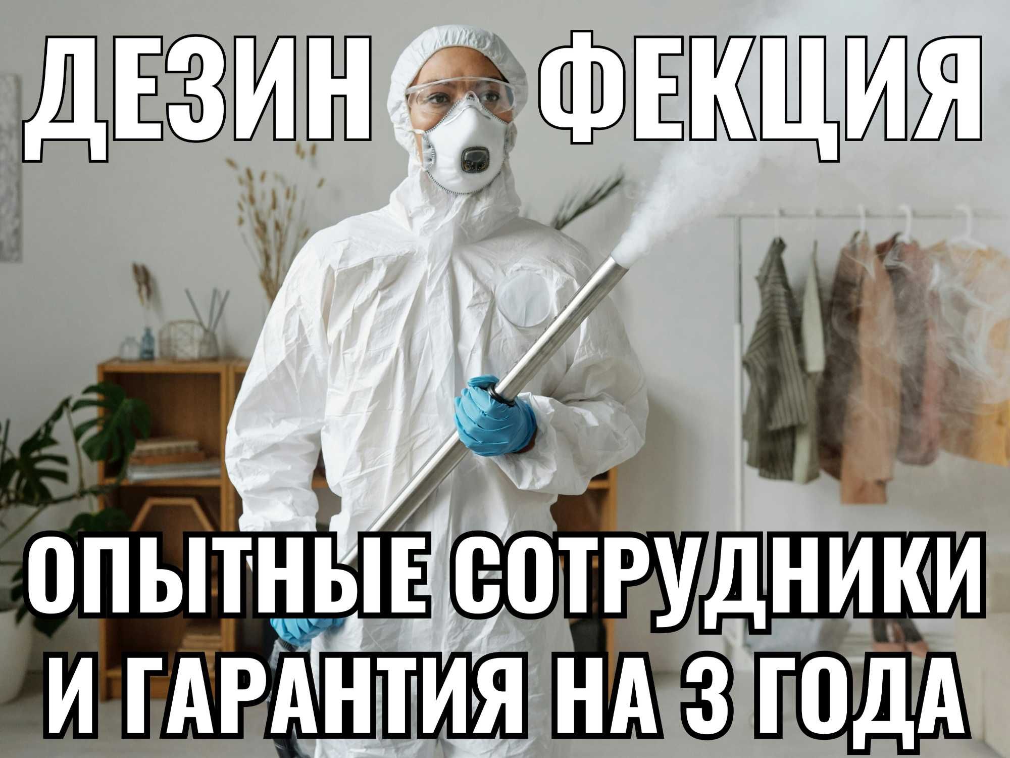 Уничтожение клопов дезинфекция клапа от тараканов мух комаров насекомы