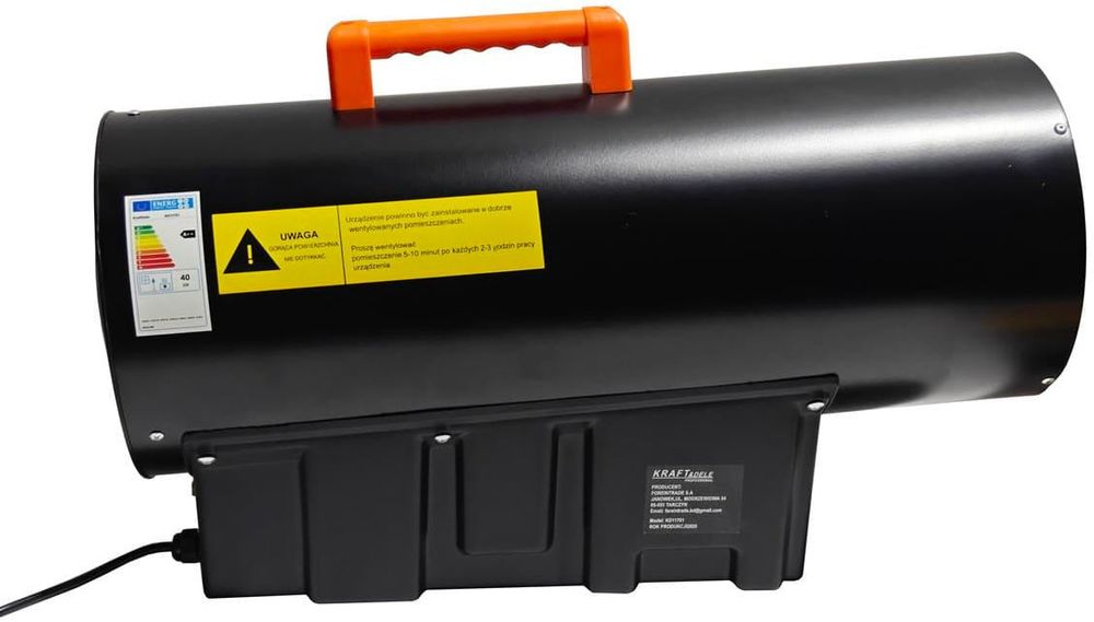 Tun de caldura gaz 40kw ,display programabil cu reductor roti KD11701