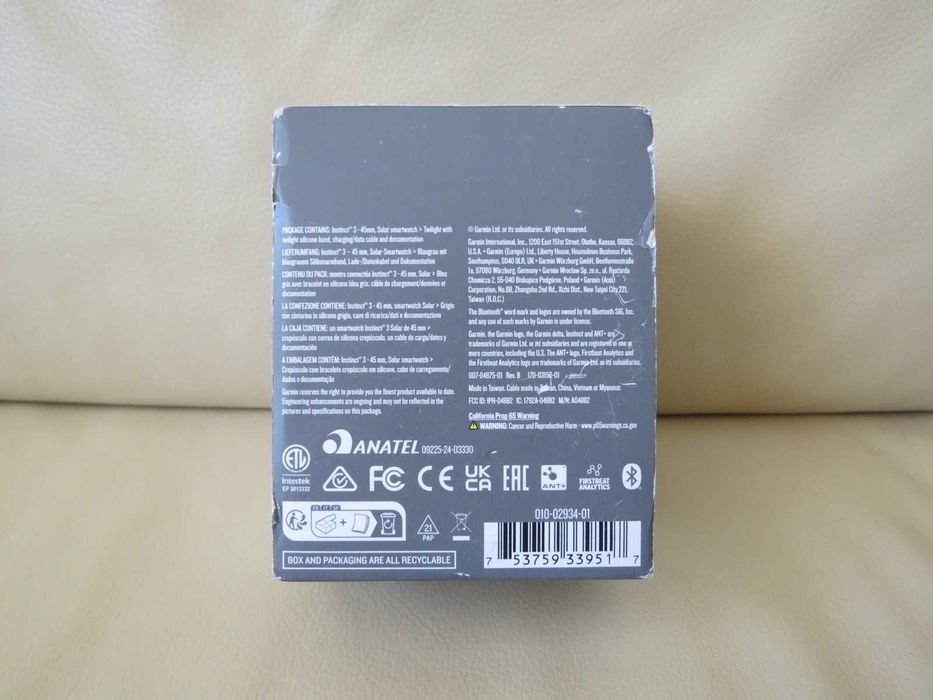 Smartwatch Garmin Instinct 3 SOLAR Blue - Albastru 45mm - Nou !!