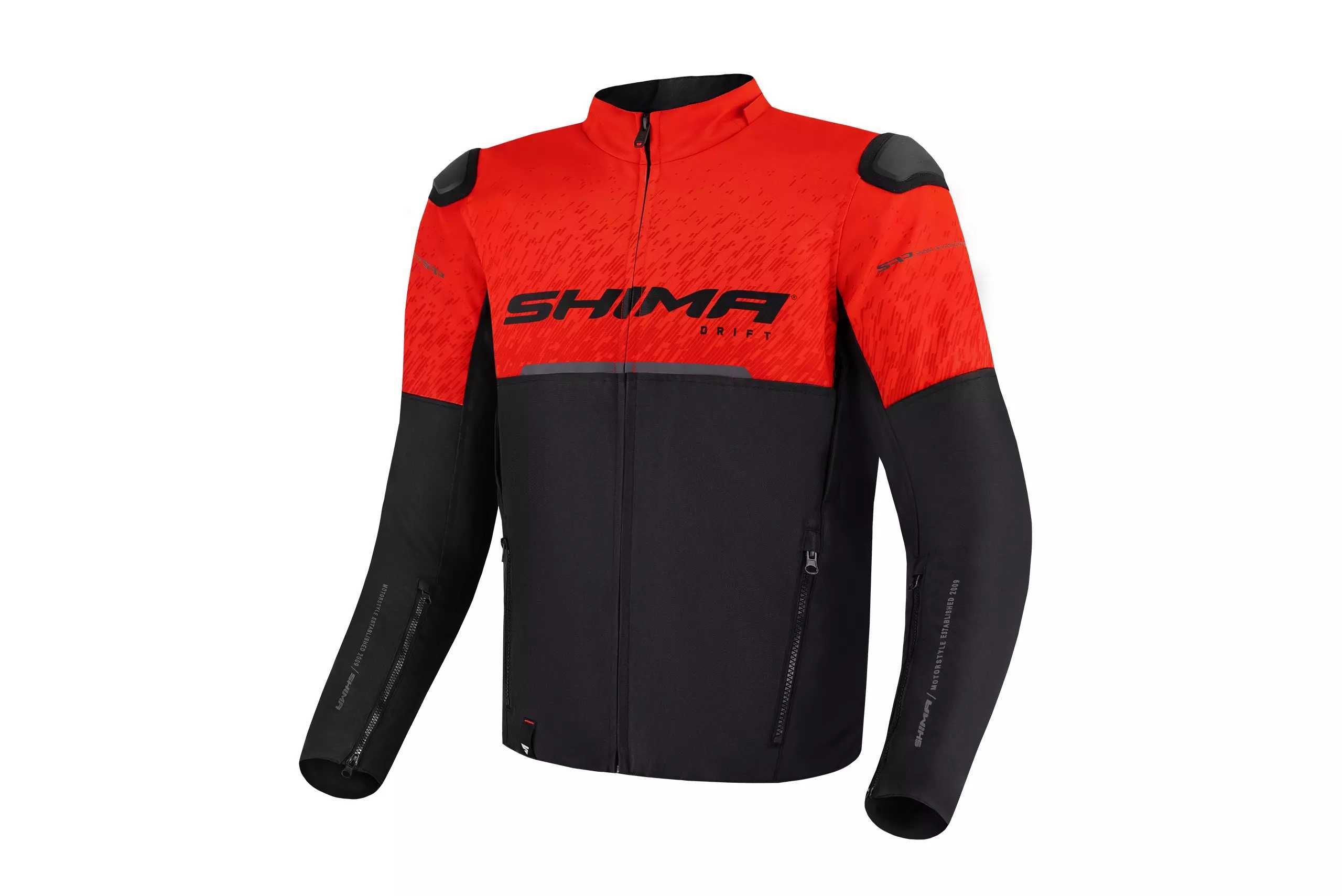 Мъжко двуслойно текстилно мотоциклетно мото яке SHIMA DRIFT  RED