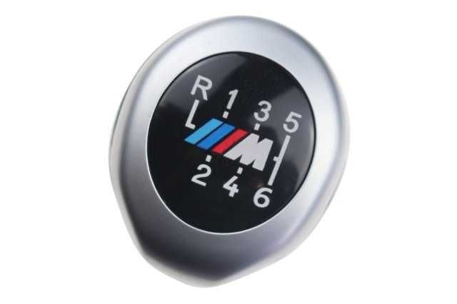 Хромирана М топка за скоростен лост алуминиева BMW БМВ Е46 Е60 63 Е90