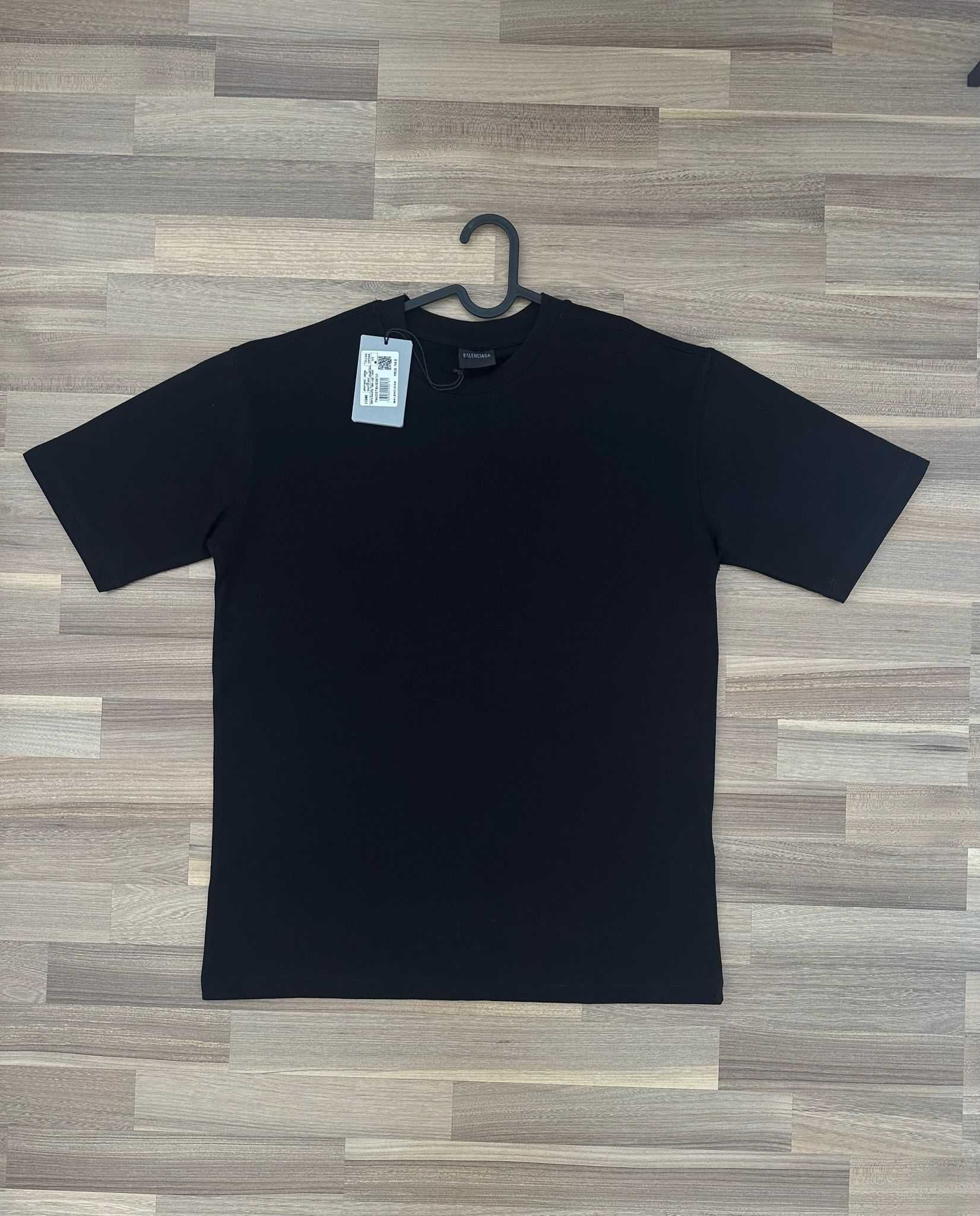 Tricou Balenciaga - Negru | Bumbac gros | Calitate Premium