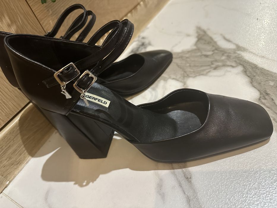 Обувки с ток karl lagerfeld