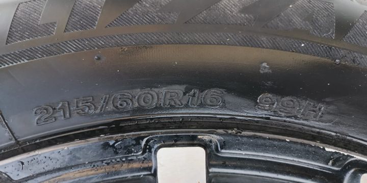 Set jante aliaj cu anvelope m+s, 215/60 R16 / 99H / 16 Inch, 5 X 112