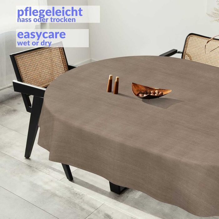 Градинска покривка за маса от мушама, може да се пере, овална